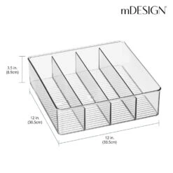 4-Section Bin 12 X 12 X 3.5 2 4-Section Bin 12 X 12 X 3.5 -mDesign 1000 Square JPG 14324MDK Dimensions