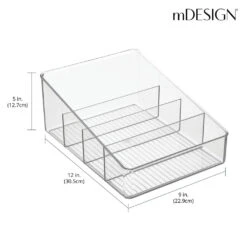 4-Section Bin 9 X 12 X 5 2 4-Section Bin 9 X 12 X 5 -mDesign 1000 Square JPG 14330MDK Dimensions