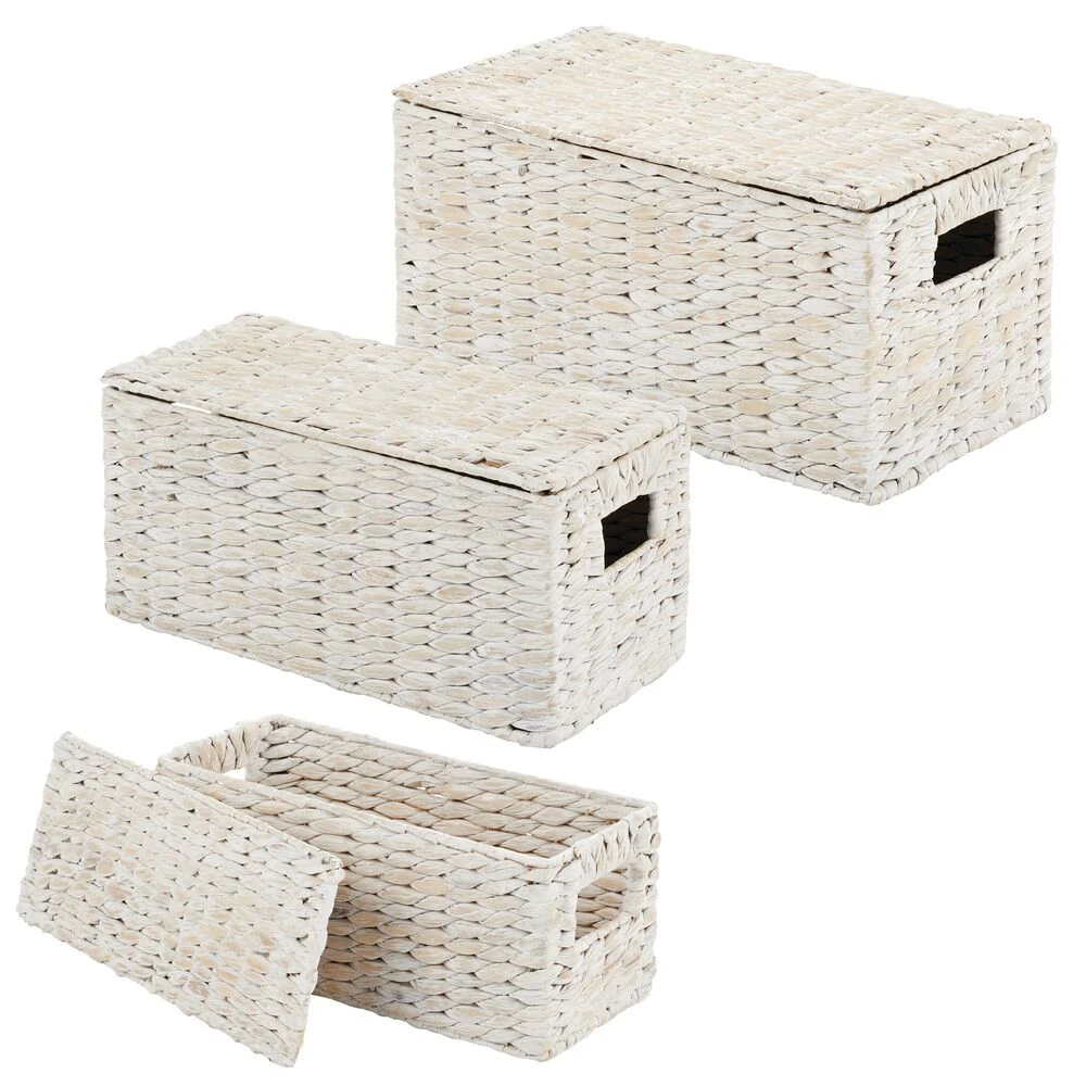 Hyacinth Nesting Basket Set with Removable Lids Hyacinth Nesting Basket Set With Removable Lids -mDesign 1000 Square JPG 14486MDHS.MAIN 3