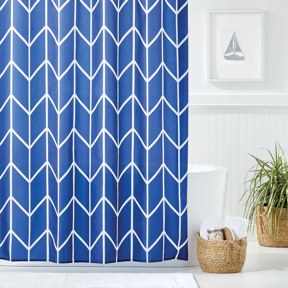 Chevron Shower Curtain Chevron Shower Curtain -mDesign 1000 Square JPG 14500MDSC Environment