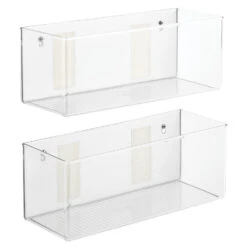 Wall Mount Or Adhesive Bin 6 X 16 X 6 4 Wall Mount Or Adhesive Bin 6 X 16 X 6 -mDesign 1000 Square JPG 14628MDK.MAIN 3