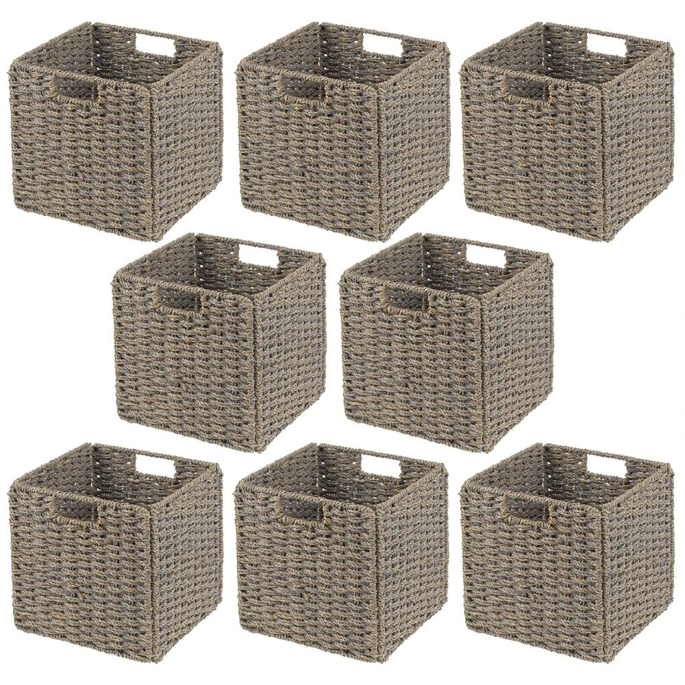 Seagrass Cube Basket 10.5 x 10.5 x 10.5 Seagrass Cube Basket 10.5 X 10.5 X 10.5 -mDesign 1000 Square JPG 14785MDK.MAIN 3
