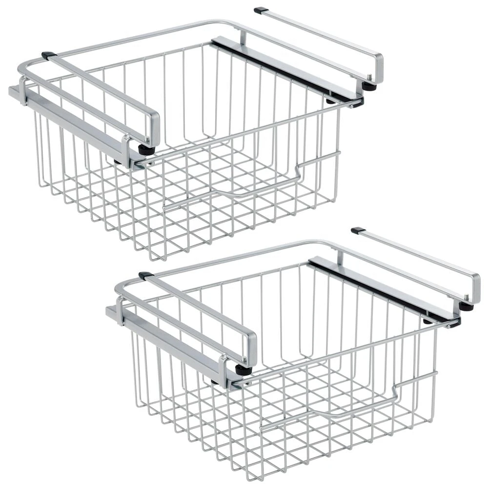 Under Shelf Sliding Basket 11 x 11 x 7 Under Shelf Sliding Basket 11 X 11 X 7 -mDesign 1000 Square JPG 15547MDK.MAIN 3