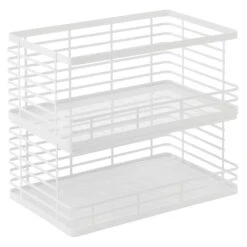 Stackable Wire Pantry Baskets 11 X 18 X 7.5 2 Stackable Wire Pantry Baskets 11 X 18 X 7.5 -mDesign 1000 Square JPG 16501MDK.MAIN 3b