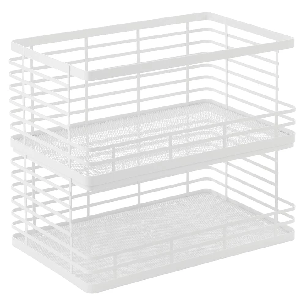 Stackable Wire Pantry Baskets 11 x 18 x 7.5 Stackable Wire Pantry Baskets 11 X 18 X 7.5 -mDesign 1000 Square JPG 16501MDK.MAIN 3b