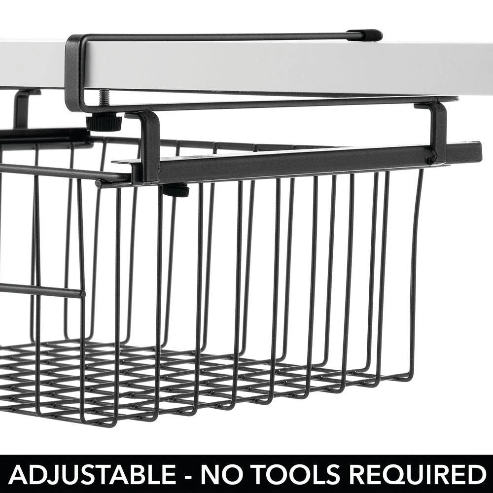 Under Shelf Sliding Basket 11 x 11 x 7 Under Shelf Sliding Basket 11 X 11 X 7 -mDesign 1000 Square JPG 16615MDK.PT02