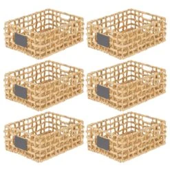 Open Weave Hyacinth Basket With Chalkboard Label 16 X 12 X 6 14 Open Weave Hyacinth Basket With Chalkboard Label 16 X 12 X 6 -mDesign 1000 Square JPG 17093MDHS.MAIN 3