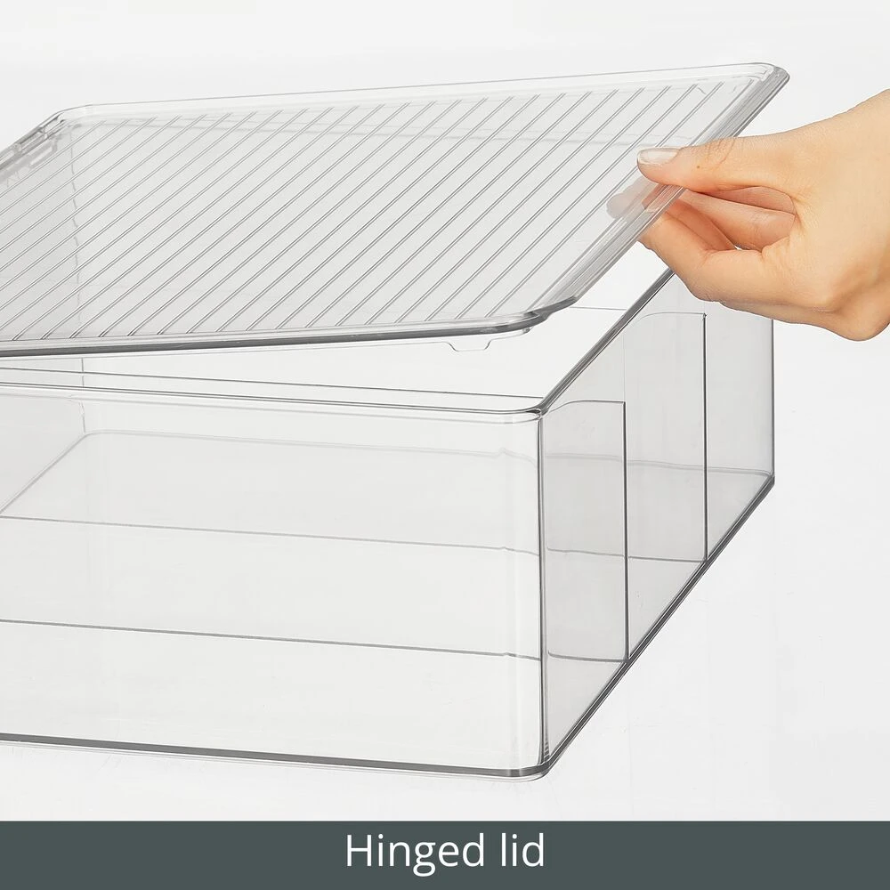 3-Section Stackable Bin with Pantry Labels 3-Section Stackable Bin With Pantry Labels -mDesign 1000 Square JPG 17135MDK Detail