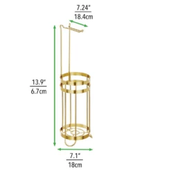 Toilet Paper Holder Stand With 3-Roll Reserve 2 Toilet Paper Holder Stand With 3-Roll Reserve -mDesign 1000 Square JPG 17354MDBST Dimensions