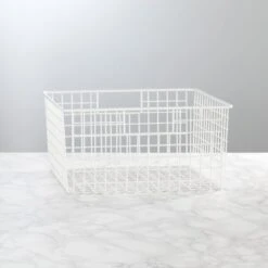 Wire Pantry Basket With Handles 12 X 12 X 6 5 Wire Pantry Basket With Handles 12 X 12 X 6 -mDesign 1000 Square JPG 18407MDK SellShot