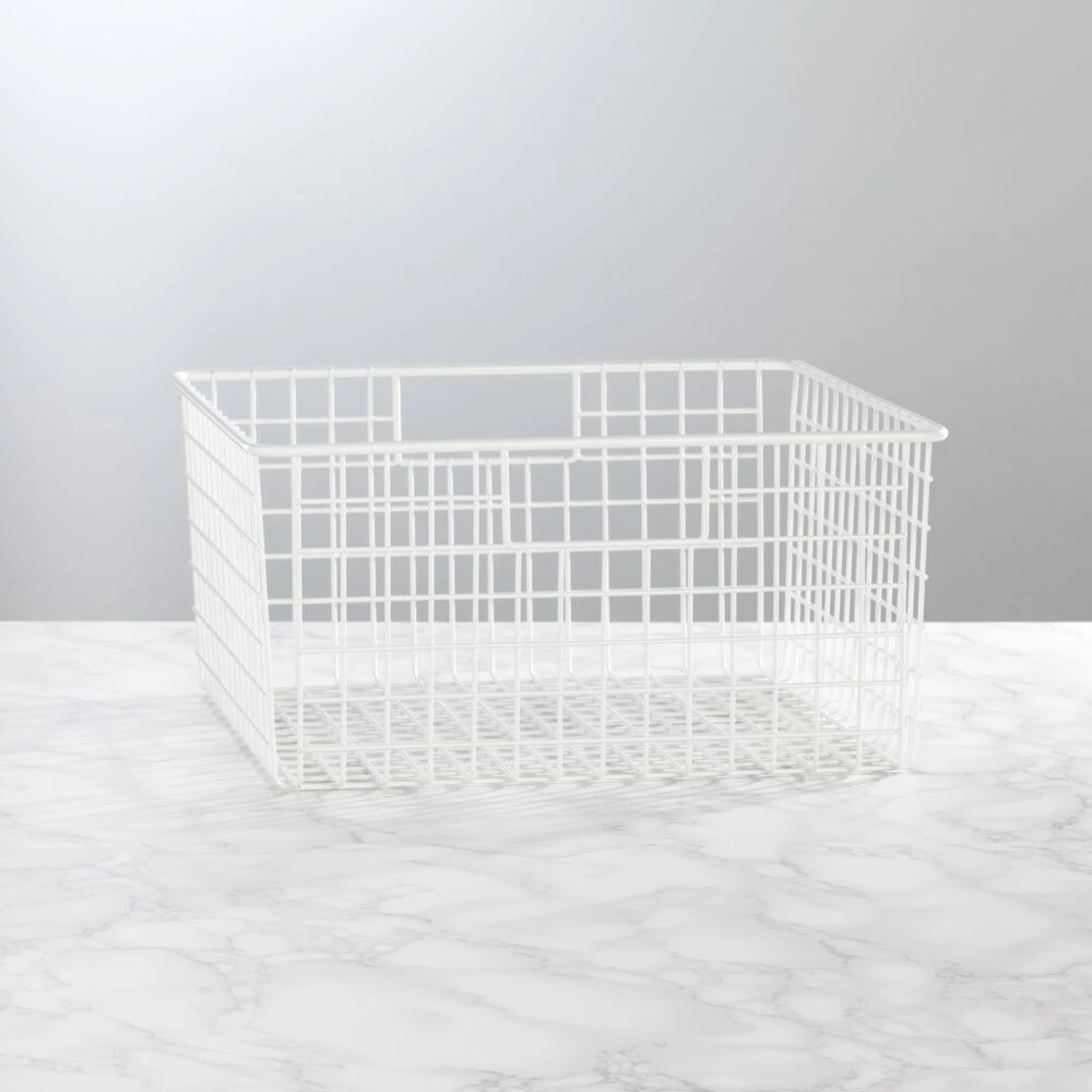 Wire Pantry Basket with Handles 12 x 12 x 6 Wire Pantry Basket With Handles 12 X 12 X 6 -mDesign 1000 Square JPG 18407MDK SellShot