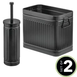 Bathroom Trash Can And Toilet Brush Set -mDesign 1000 Square JPG 18427MDBST.MAIN icon