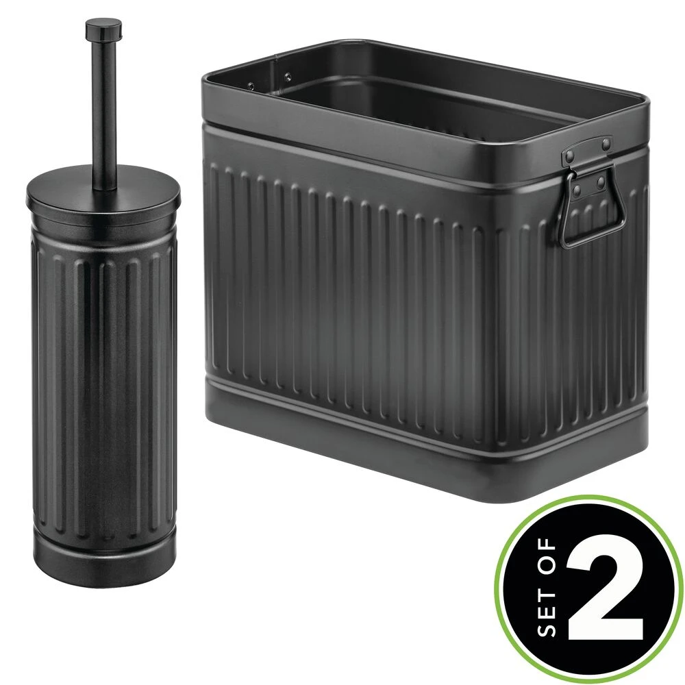 Bathroom Trash Can and Toilet Brush Set Bathroom Trash Can And Toilet Brush Set -mDesign 1000 Square JPG 18427MDBST.MAIN icon