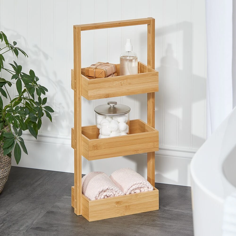 3-Tier Bamboo Storage Tower 3-Tier Bamboo Storage Tower -mDesign 1000 Square JPG 19563MDBST Environment