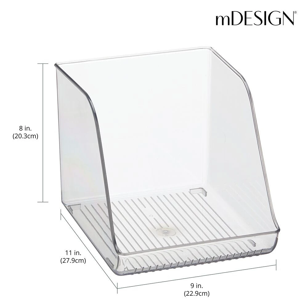 Fridge Water Bottle Holder 11 x 9 x 8 Fridge Water Bottle Holder 11 X 9 X 8 -mDesign 1000 Square JPG 19954MDK Dimensions