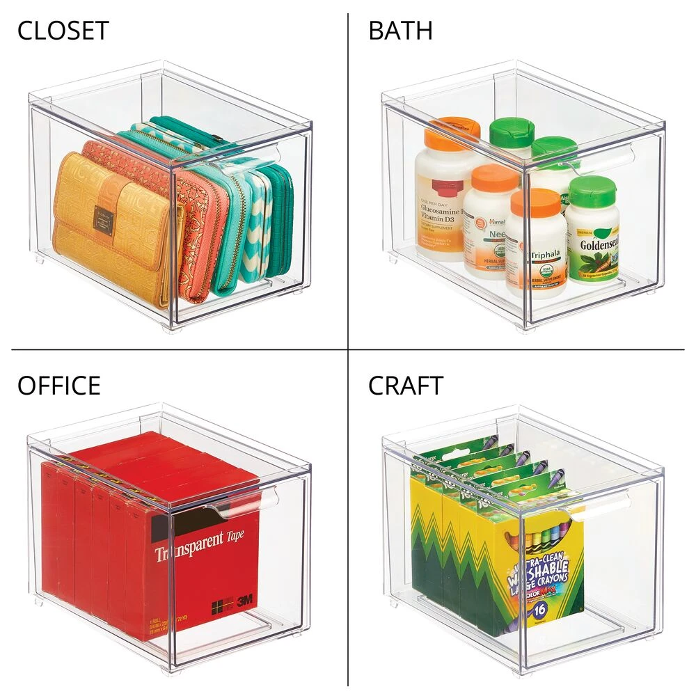 Stackable Kitchen Storage Drawer 8.5 x 6 x 6 Stackable Kitchen Storage Drawer 8.5 X 6 X 6 -mDesign 1000 Square JPG 20542MDK Detail c1ce7055 662d 41ac 8cd6 b4286dc87a11