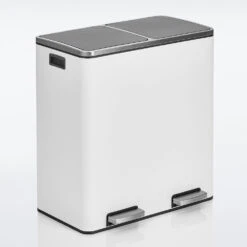 60-Liter Dual Compartment Step Trash Can 5 60-Liter Dual Compartment Step Trash Can -mDesign 1000 Square JPG 20639MDK Reflection