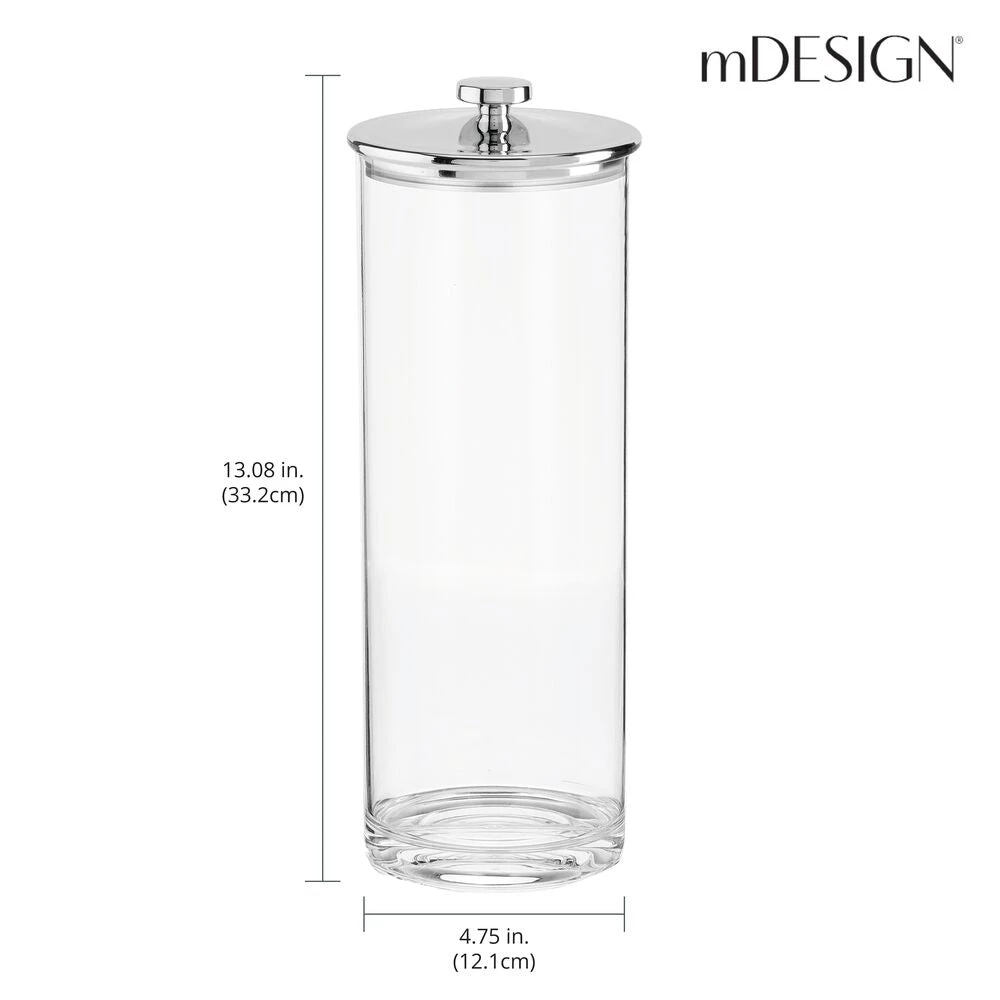 Tall Airtight Kitchen Canisters Tall Airtight Kitchen Canisters -mDesign 1000 Square JPG 20763MDK Dimensions
