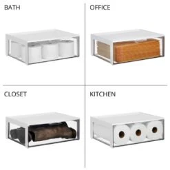 Stackable Office Storage Drawer 12 X 16 X 6 3 Stackable Office Storage Drawer 12 X 16 X 6 -mDesign 1000 Square JPG 20858MDC Detail