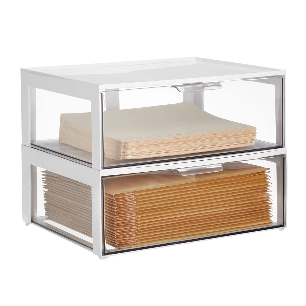 Stackable Office Storage Drawer 12 x 16 x 6 Stackable Office Storage Drawer 12 X 16 X 6 -mDesign 1000 Square JPG 20858MDC Outline