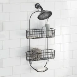 Hanging Shower Caddy With Soap Dish 3 Hanging Shower Caddy With Soap Dish -mDesign 1000 Square JPG 22199MDBST Environment