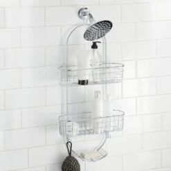Hanging Shower Caddy With Soap Dish 8 Hanging Shower Caddy With Soap Dish -mDesign 1000 Square JPG 22200MDBST Environment