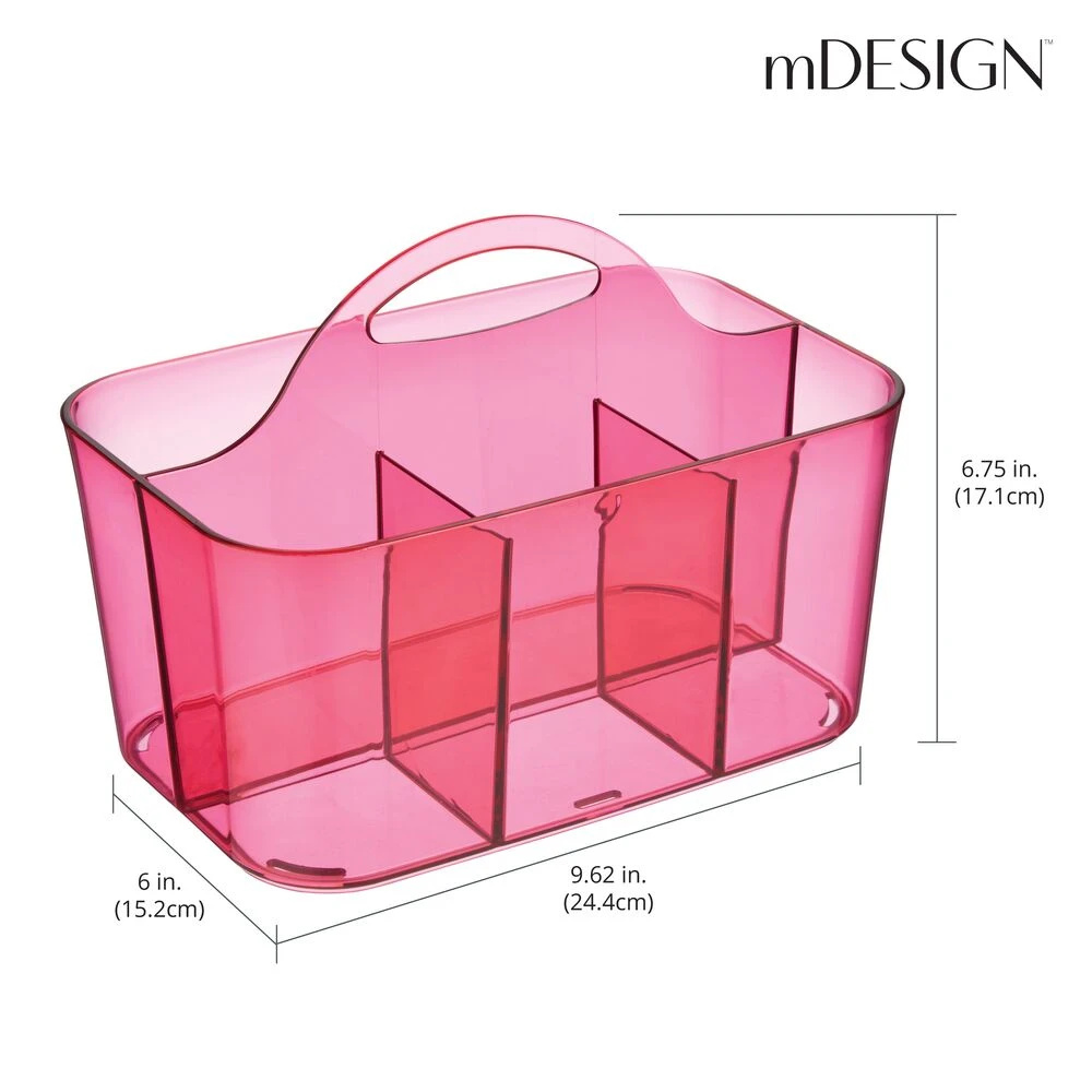 4-Section Craft Caddy 4-Section Craft Caddy -mDesign 1000 Square JPG 22221MDBST Dimensions