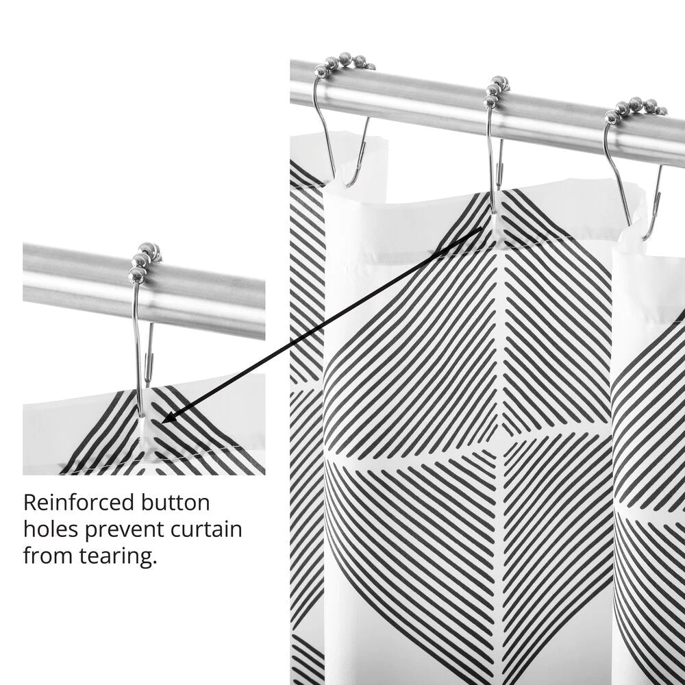 Geometric Diamond Shower Curtain Geometric Diamond Shower Curtain -mDesign 1000 Square JPG 22346MDSC Detail 1