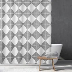 Geometric Diamond Shower Curtain 3 Geometric Diamond Shower Curtain -mDesign 1000 Square JPG 22346MDSC Environment