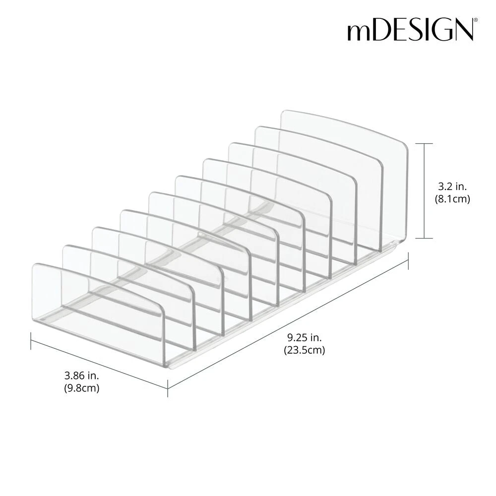 9-Section Makeup Organizer 9-Section Makeup Organizer -mDesign 1000 Square JPG 23668MDC Dimensions