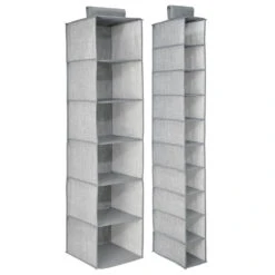 2-Piece Fabric Hanging Organizer Set