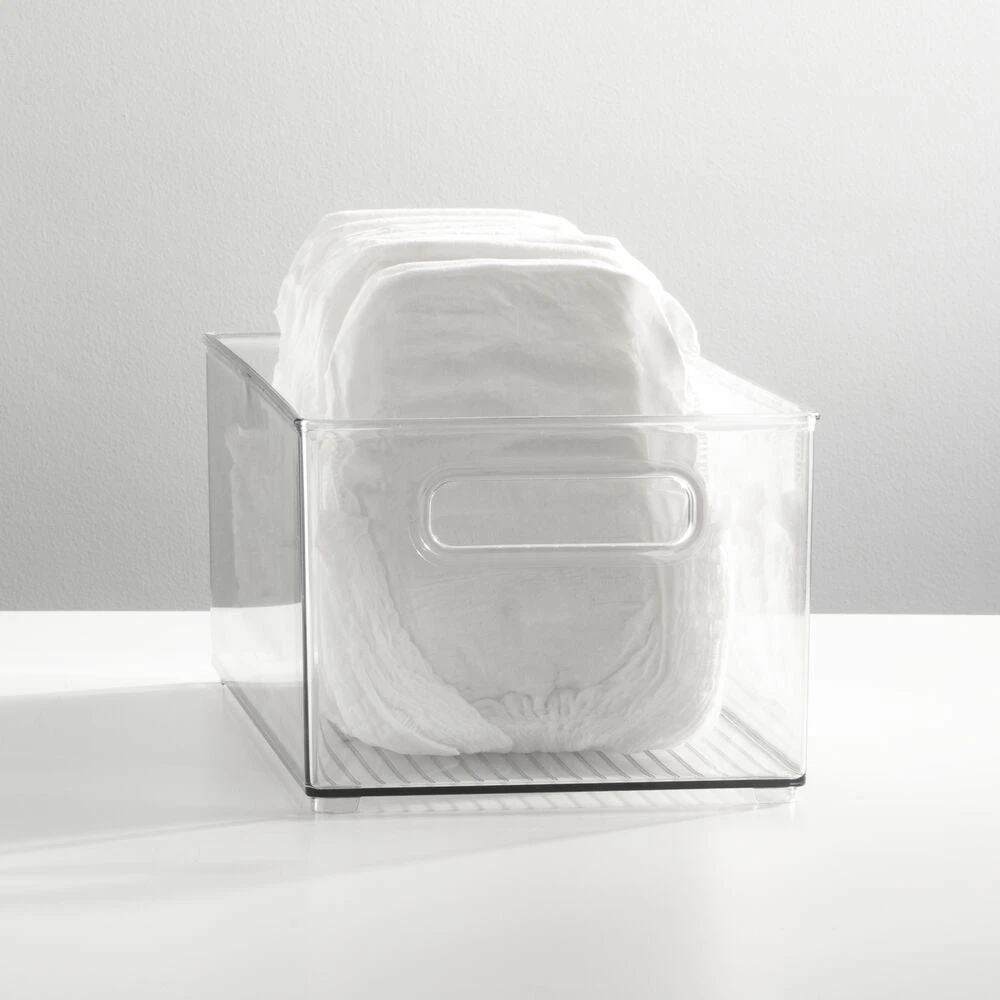 Stackable Nursery Bin with Handles 15 x 8 x 6 Stackable Nursery Bin With Handles 15 X 8 X 6 -mDesign 1000 Square JPG 6695MDB SellShot