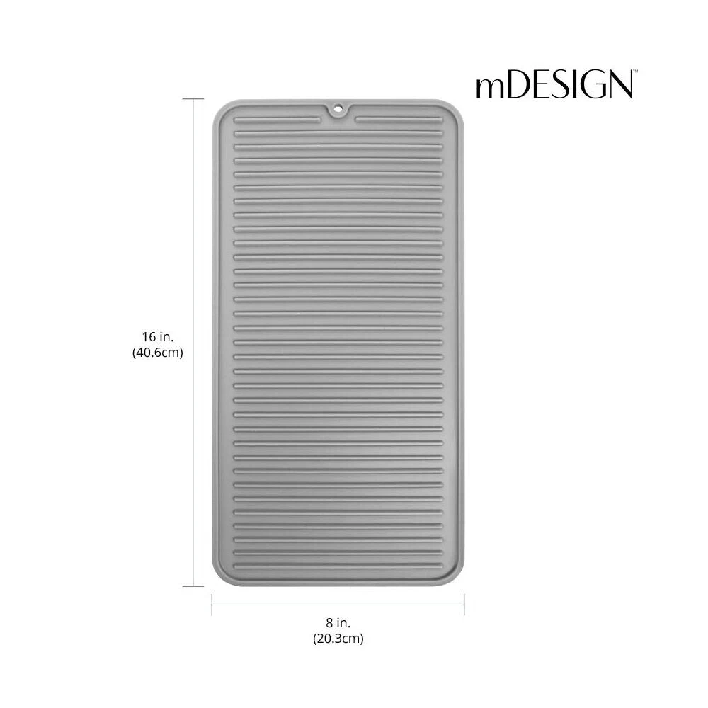 16" Pet Food + Water Bowl Mat 16" Pet Food + Water Bowl Mat -mDesign 1000 Square JPG 6825MDK Dimensions