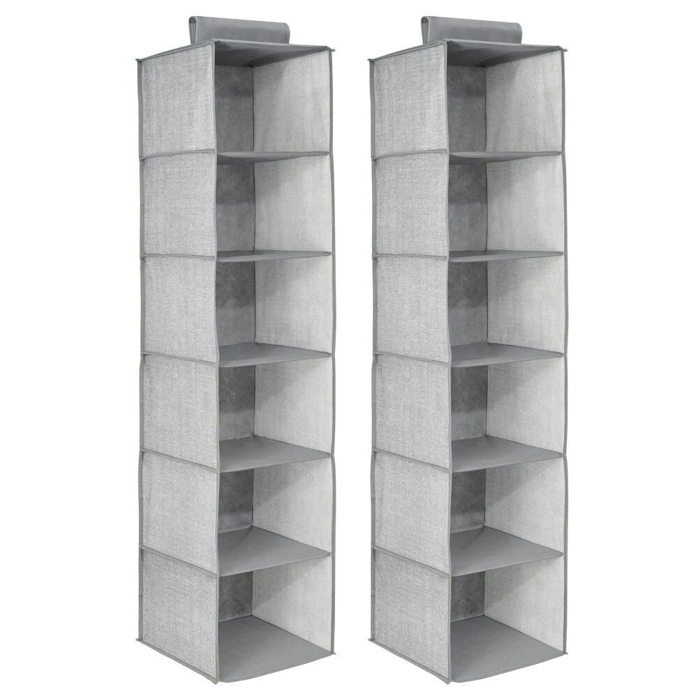 6-Shelf Hanging Closet Organizer 6-Shelf Hanging Closet Organizer -mDesign 1000 Square JPG 7830MDCO