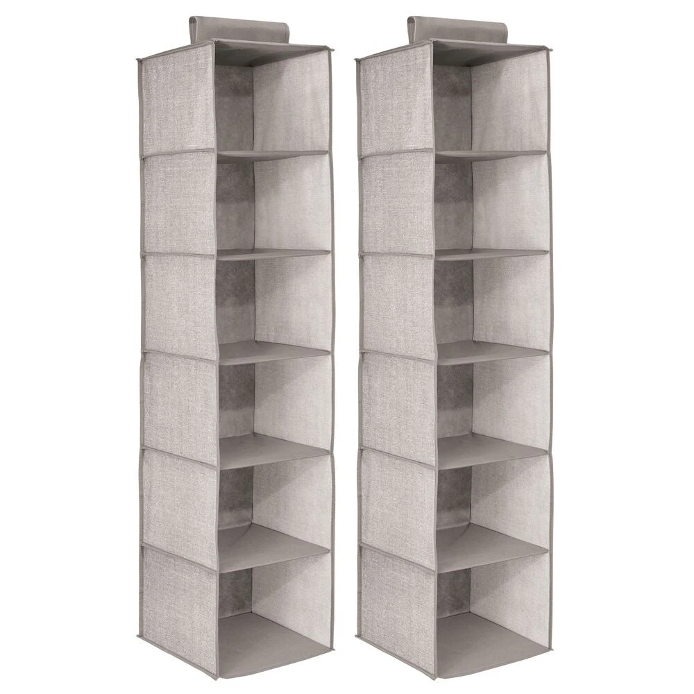 6-Shelf Hanging Closet Organizer 6-Shelf Hanging Closet Organizer -mDesign 1000 Square JPG 7894MDCO