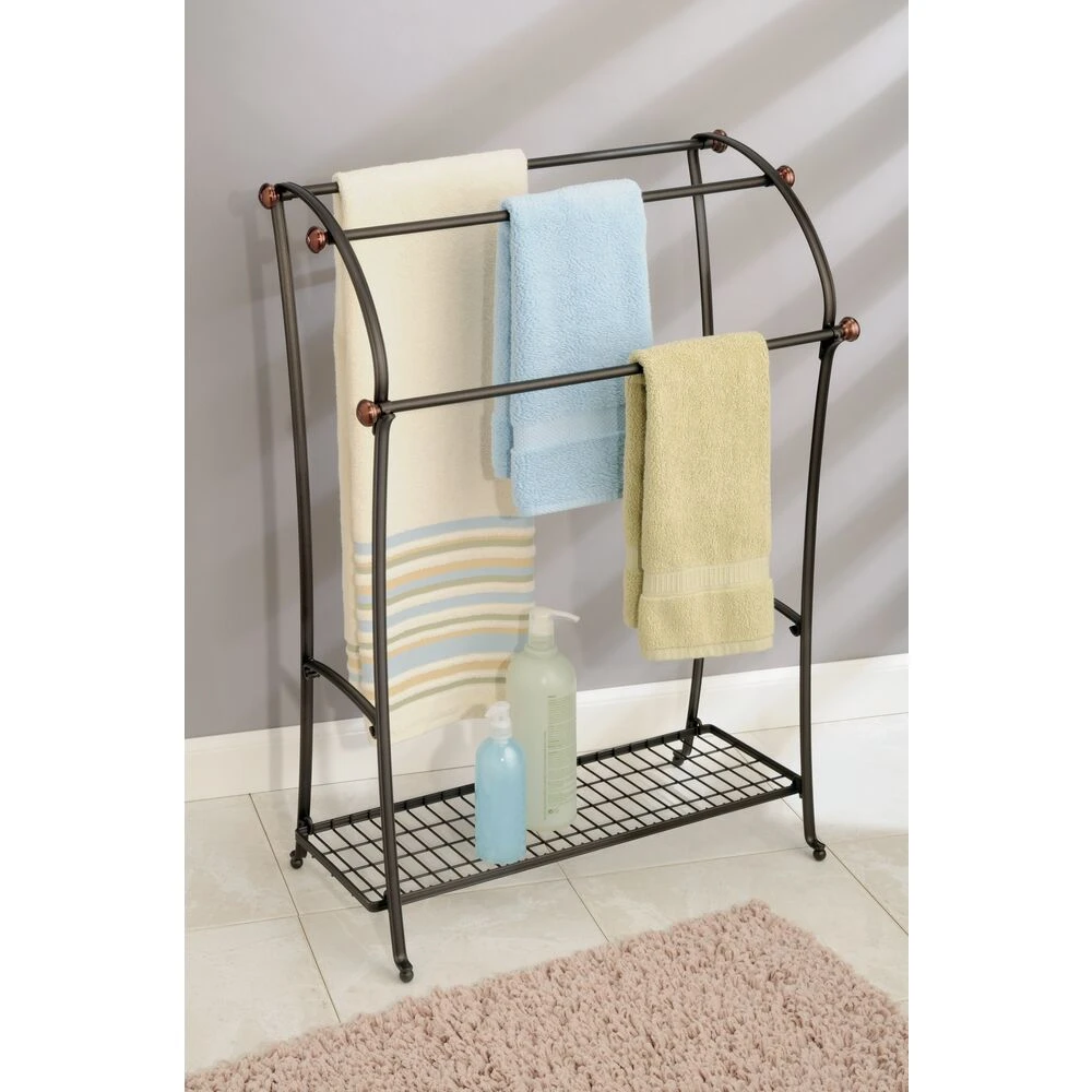 3-Tier Bathroom Towel Rack with Shelf 3-Tier Bathroom Towel Rack With Shelf -mDesign 1000 Square JPG 79251 Environment