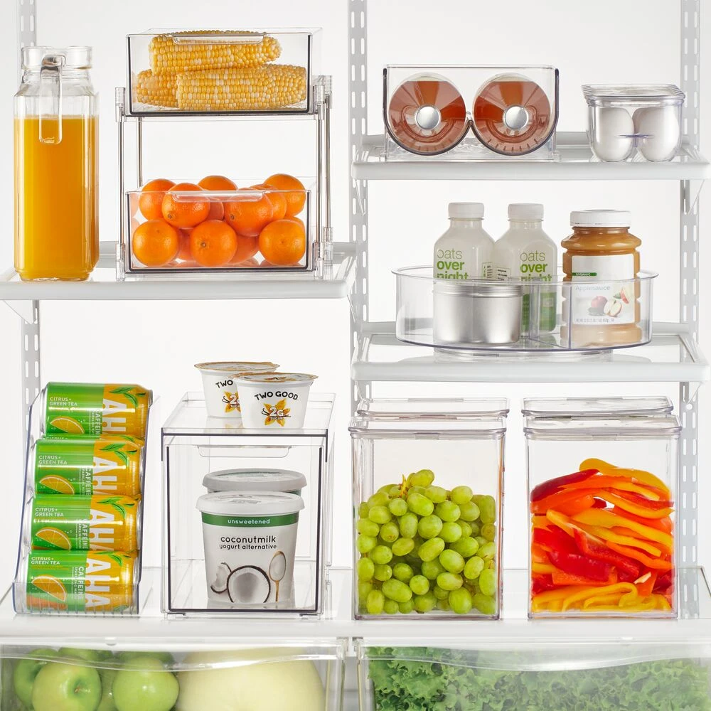 Stackable Kitchen Storage Drawer 14 x 7 x 8 Stackable Kitchen Storage Drawer 14 X 7 X 8 -mDesign 1000 Square JPG FridgeOrganizers Environment 2