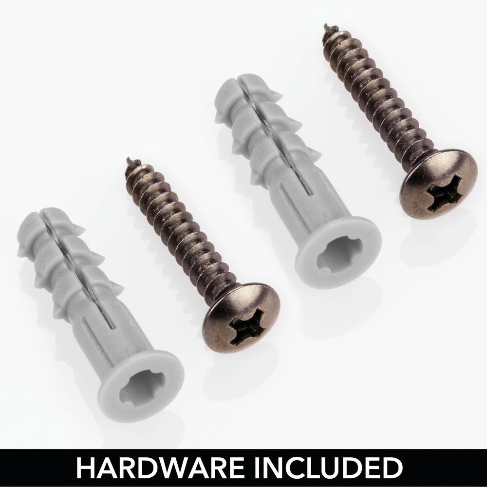 Kitchen Wall Basket 6 x 12 x 16 Kitchen Wall Basket 6 X 12 X 16 -mDesign 1000 Square JPG Hardware 2 Bronze