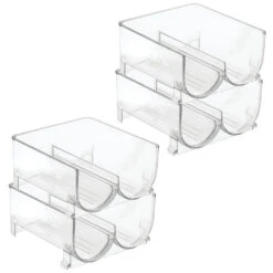 Stackable Wine Bottle Storage Rack 7 Stackable Wine Bottle Storage Rack -mDesign 1000 Square JPG RFQ 7674 clear