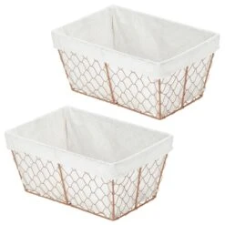 Wire Basket With Fabric Liner 2 Wire Basket With Fabric Liner -mDesign 1600 300DPI 16957MDHS.MAIN 3