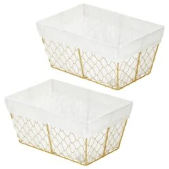 Wire Basket With Fabric Liner 3 Wire Basket With Fabric Liner -mDesign 1600 300DPI 16959MDHS.MAIN 3