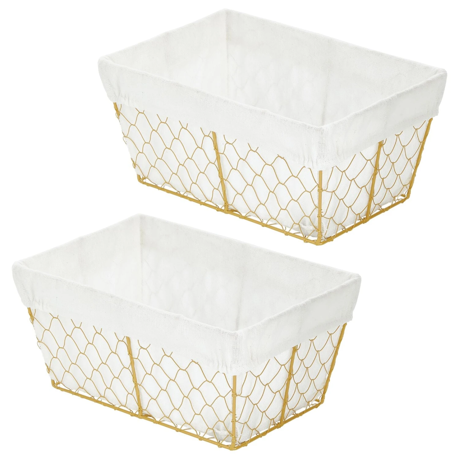 Wire Basket with Fabric Liner Wire Basket With Fabric Liner -mDesign 1600 300DPI 16959MDHS.MAIN 3