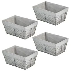 Wire Basket With Fabric Liner 8 Wire Basket With Fabric Liner -mDesign 1600 300DPI 16960MDHS.MAIN 3