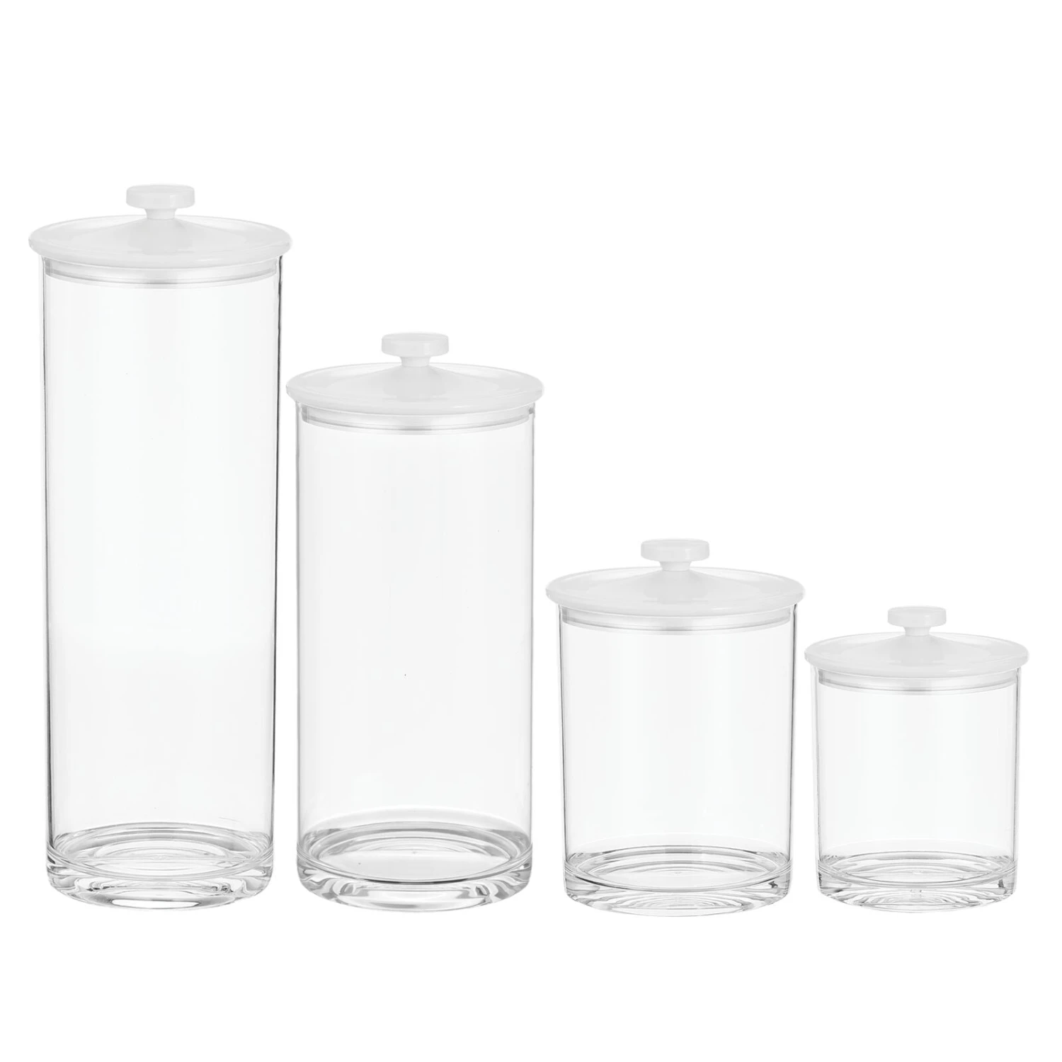 4-Piece Acrylic Kitchen Canisters 4-Piece Acrylic Kitchen Canisters -mDesign 1600 300DPI 21526MDK.MAIN 3