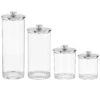 4-Piece Acrylic Kitchen Canisters