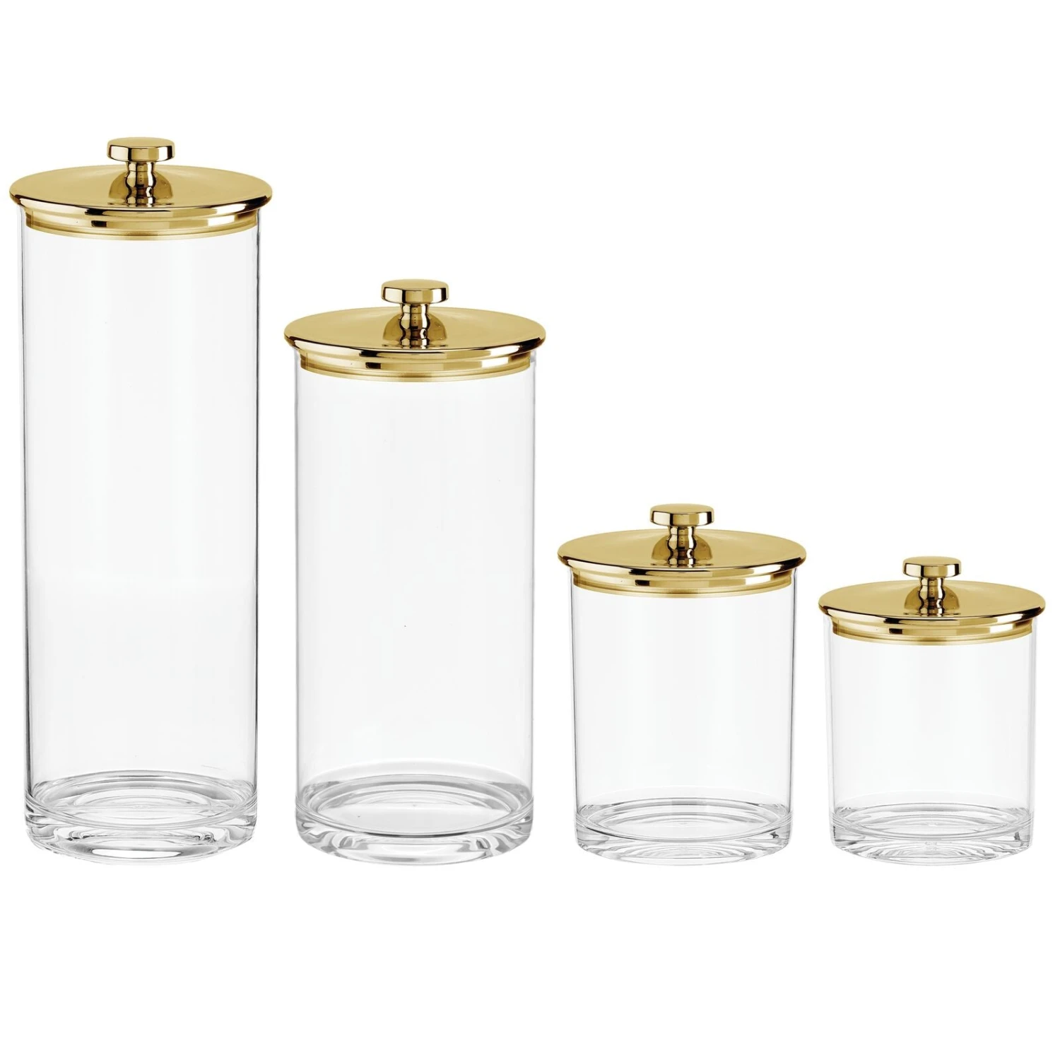 4-Piece Acrylic Kitchen Canisters 4-Piece Acrylic Kitchen Canisters -mDesign 1600 300DPI 21528MDK.MAIN 3