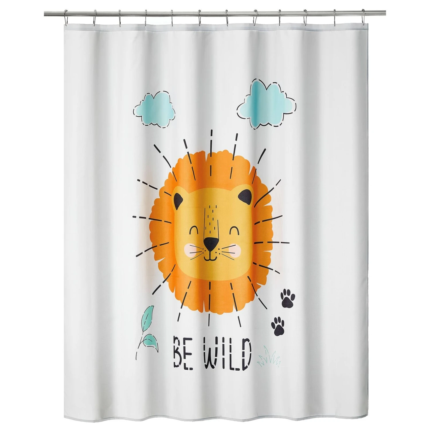 Be Wild Lion Shower Curtain Be Wild Lion Shower Curtain -mDesign 1600 300DPI 22358MDSC 1