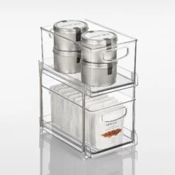 2-Tier Organizer With Pull-Out Bins 10 X 8 X 13