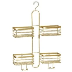 Hanging Shower Caddy With Hooks 3 Hanging Shower Caddy With Hooks -mDesign 1600 300DPI 23239MDBST OLc