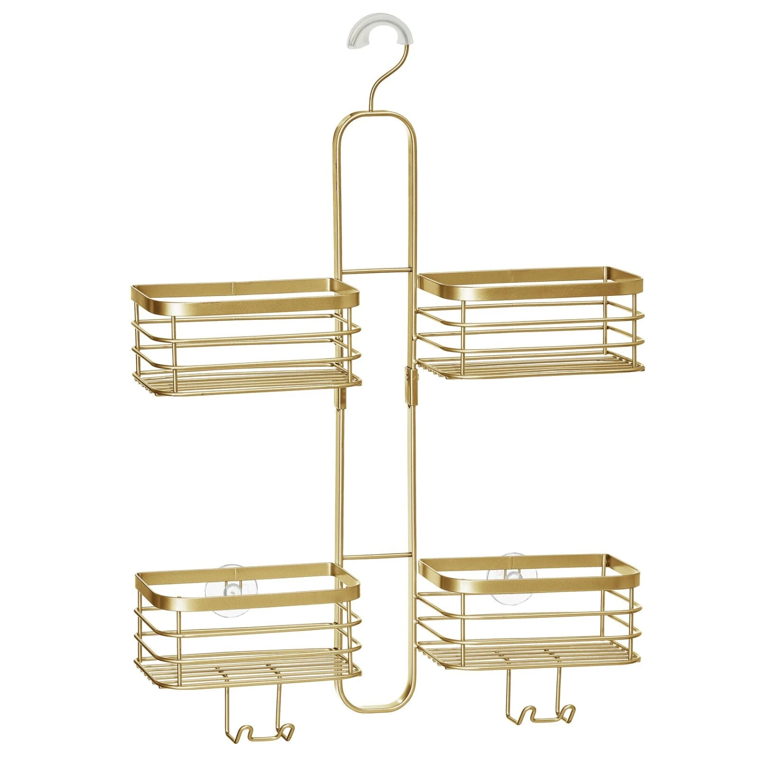 Hanging Shower Caddy with Hooks Hanging Shower Caddy With Hooks -mDesign 1600 300DPI 23239MDBST OLc